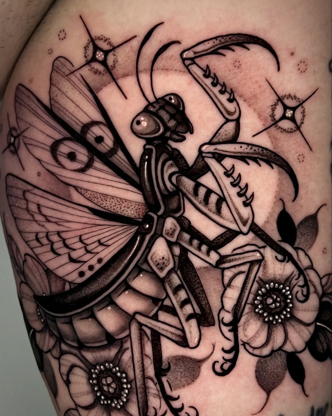 Tattoo by @caitybugink β black_and_grey, realism