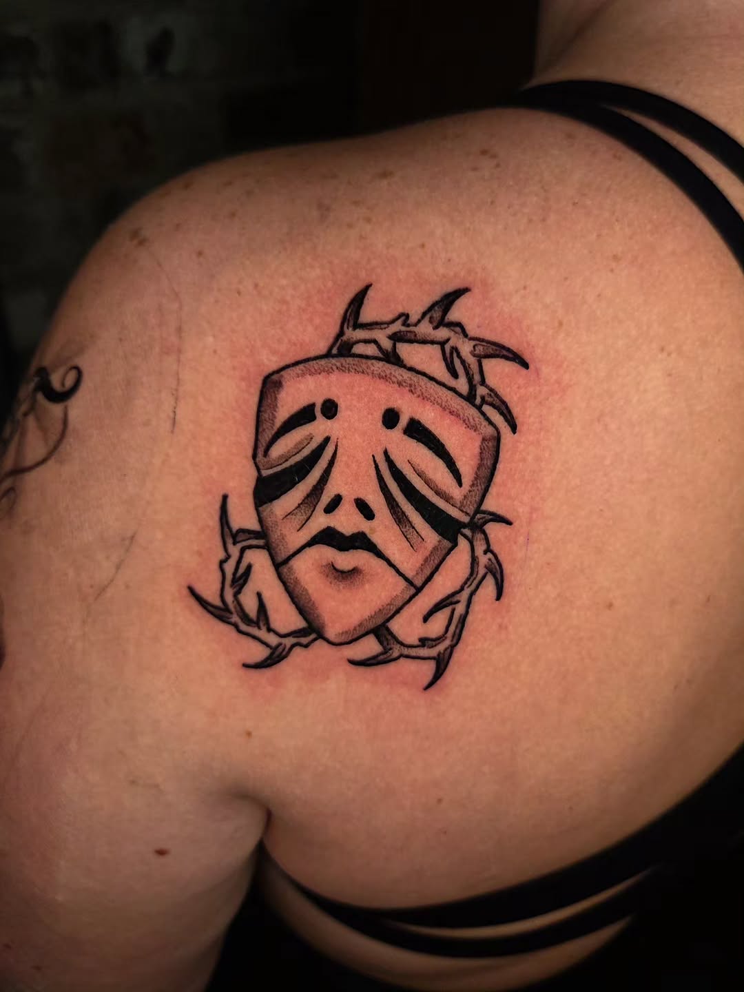 Tattoo by @iankisertattoo — blackwork, chicano