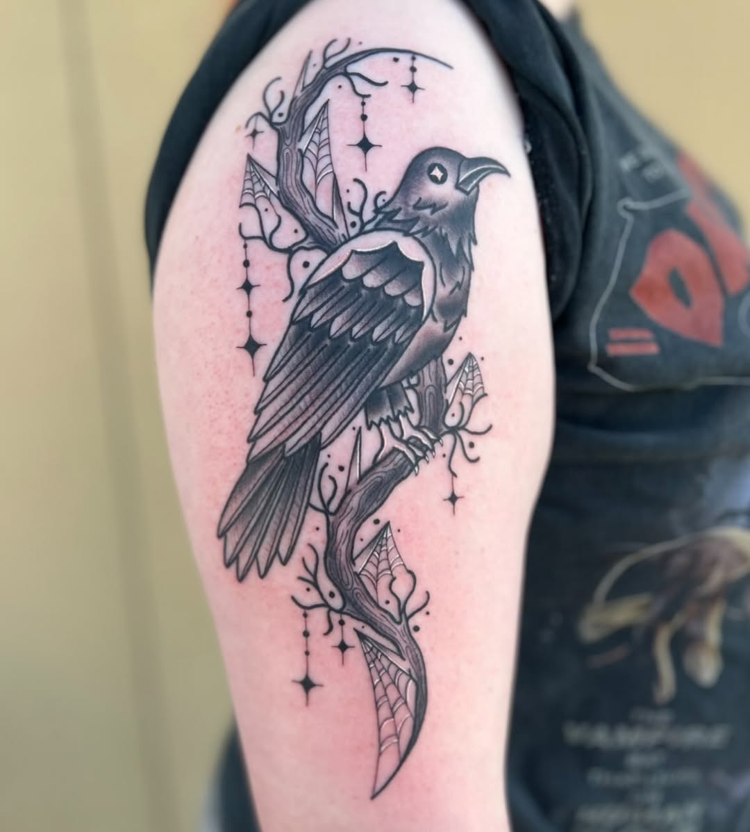 Tattoo by @bluecattats — illustrative, black_and_grey
