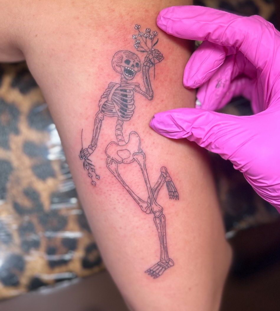 Tattoo by @bluecattats — illustrative, fine_line