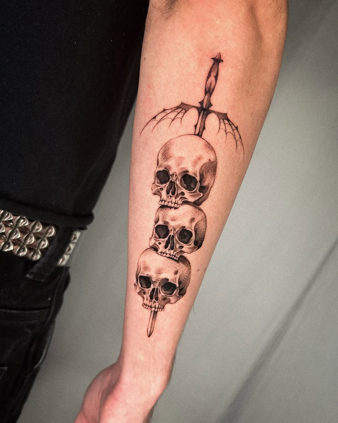 Tattoo by @kevin.tatt — black_and_grey, realism