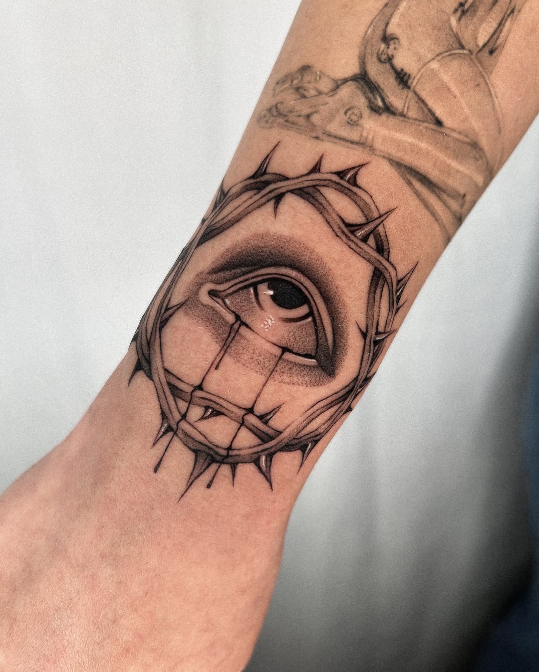 Tattoo by @kevin.tatt — black_and_grey, realism