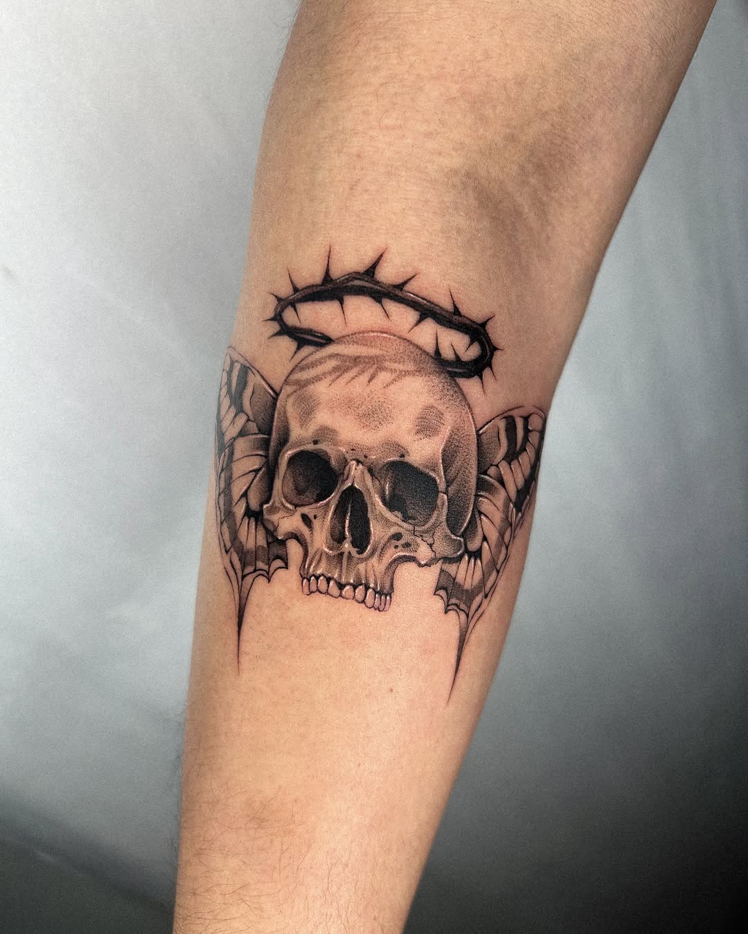 Tattoo by @kevin.tatt — realism, black_and_grey