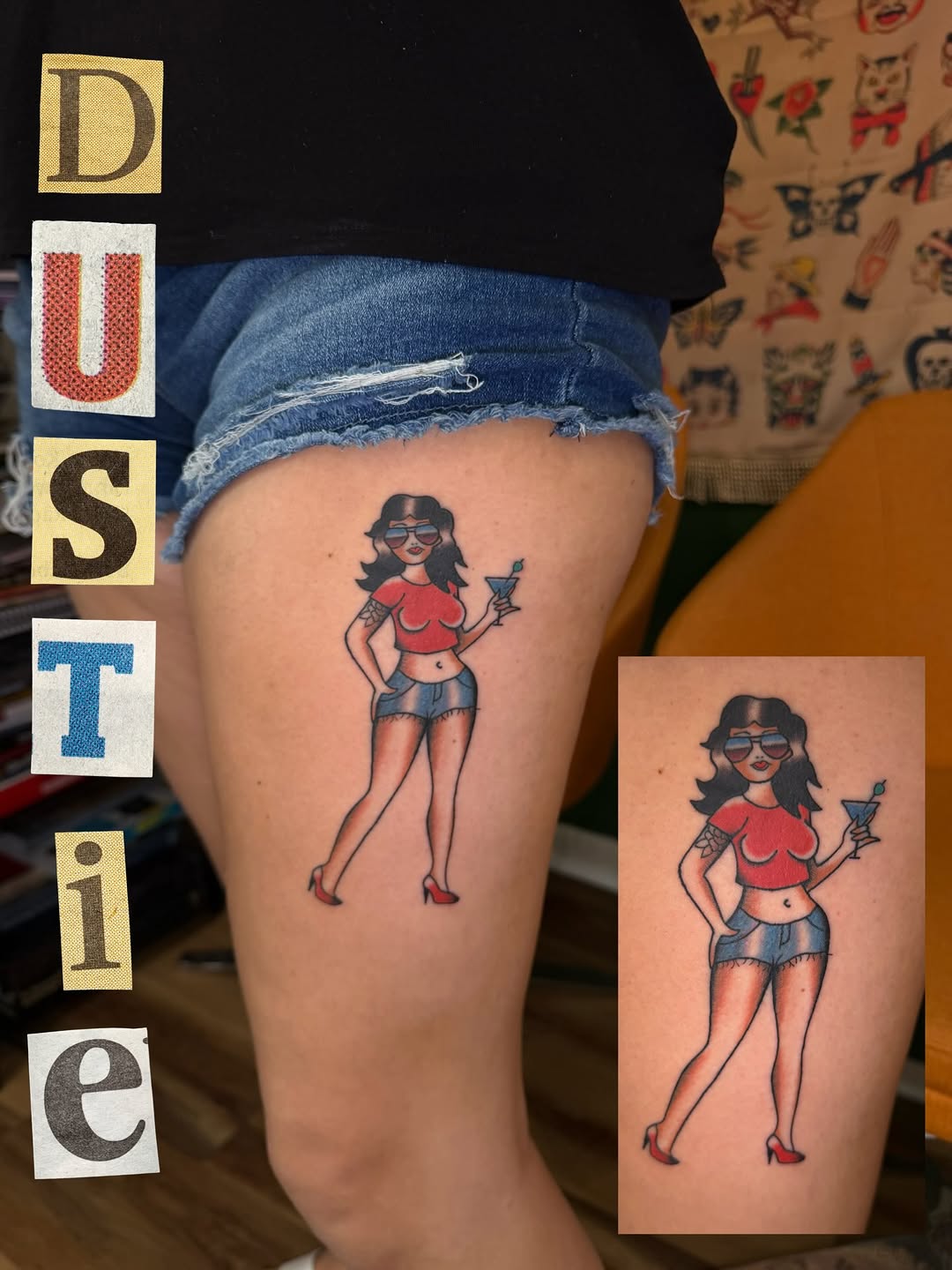Tattoo by @mobunniemoproblems — american_traditional, illustrative