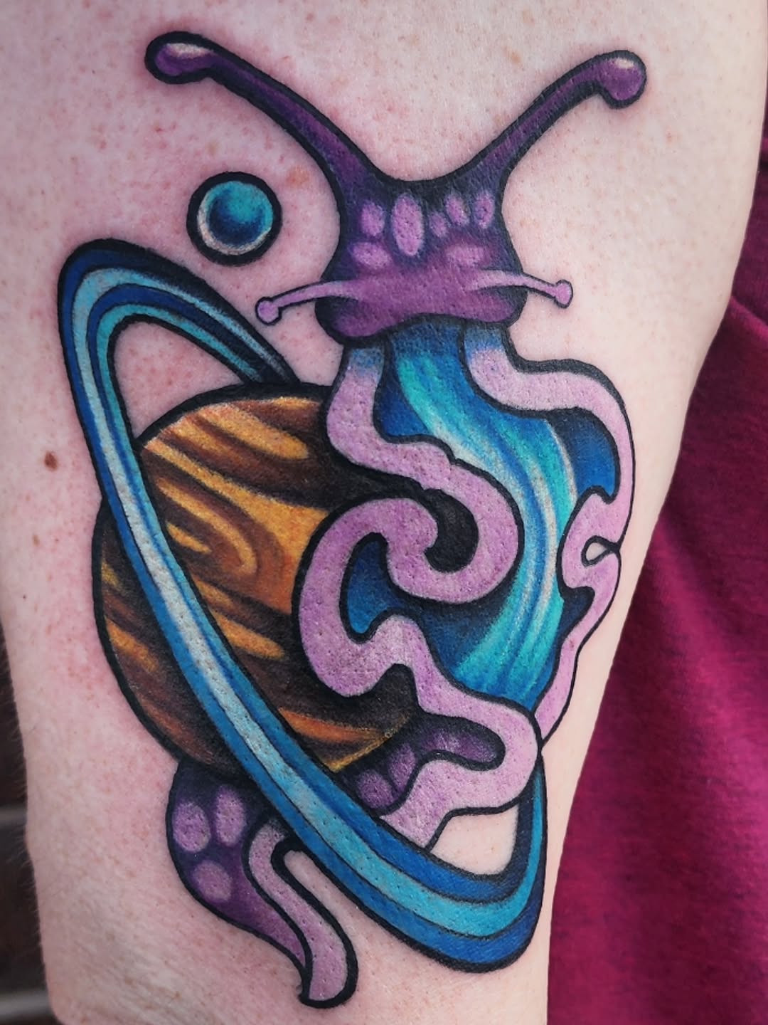 Tattoo by @meekotattoos — new_school, illustrative