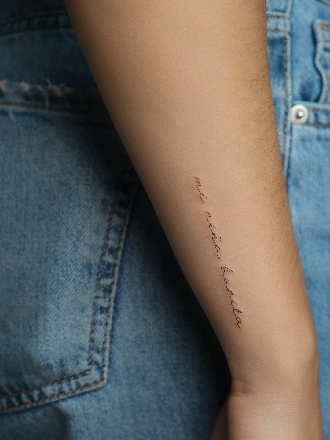 Tattoo by @auras.tattoos — fine_line, lettering_script