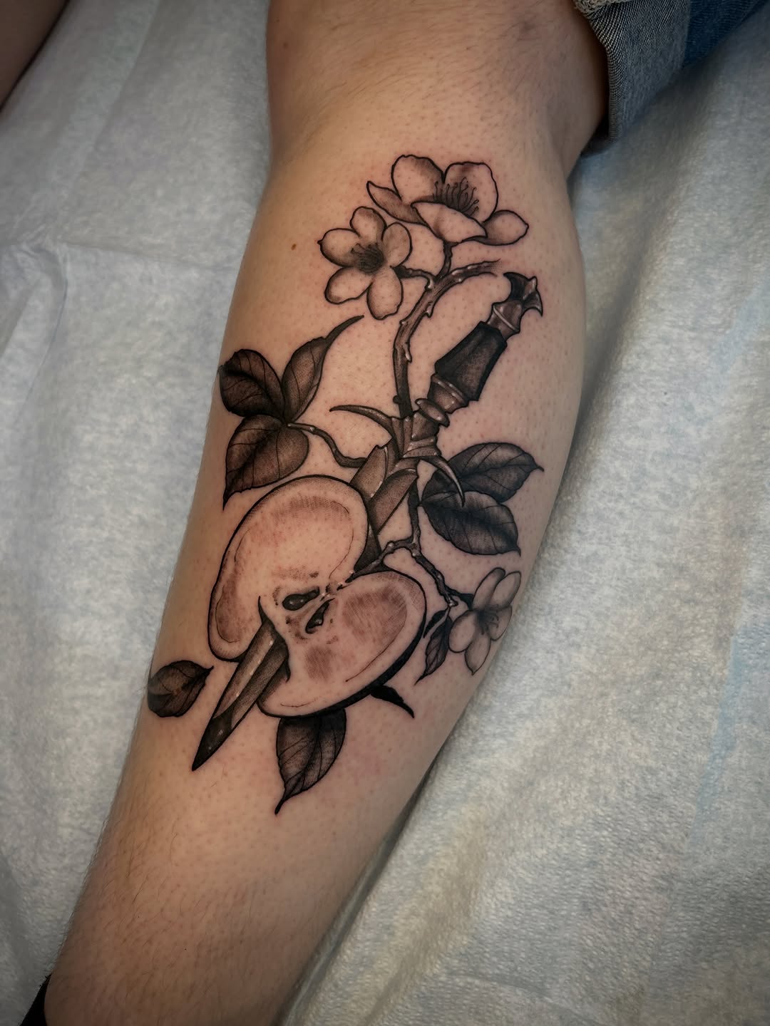 Tattoo by @karlb_tattoo โ realism, black_and_grey