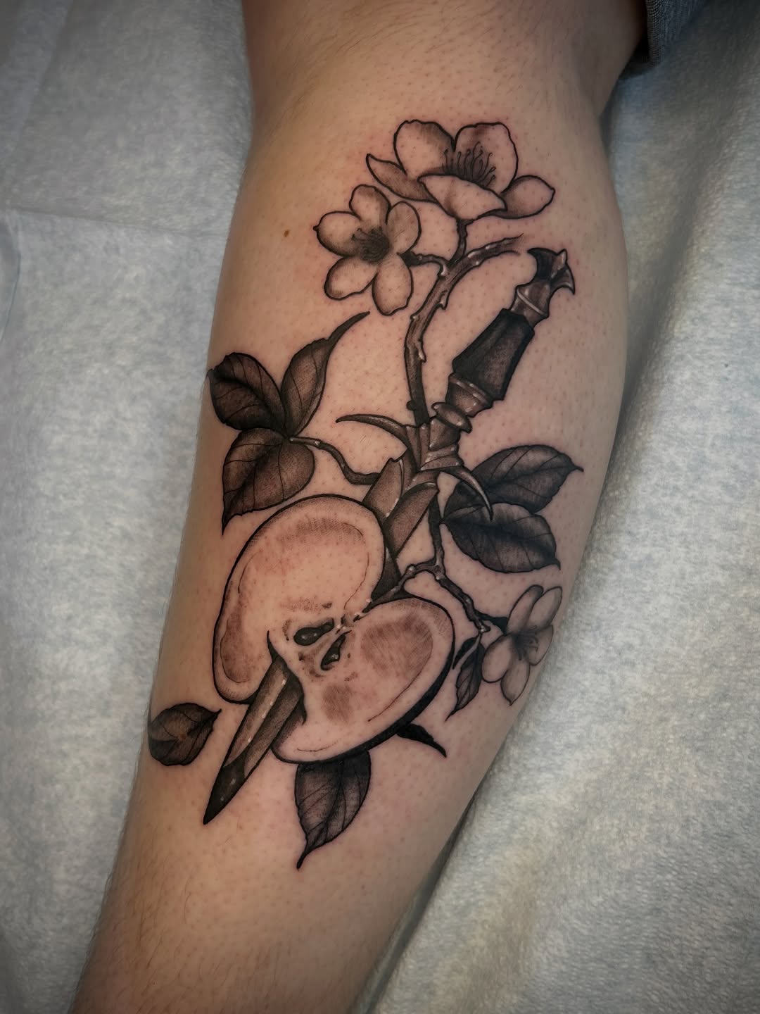 Tattoo by @karlb_tattoo โ realism, black_and_grey
