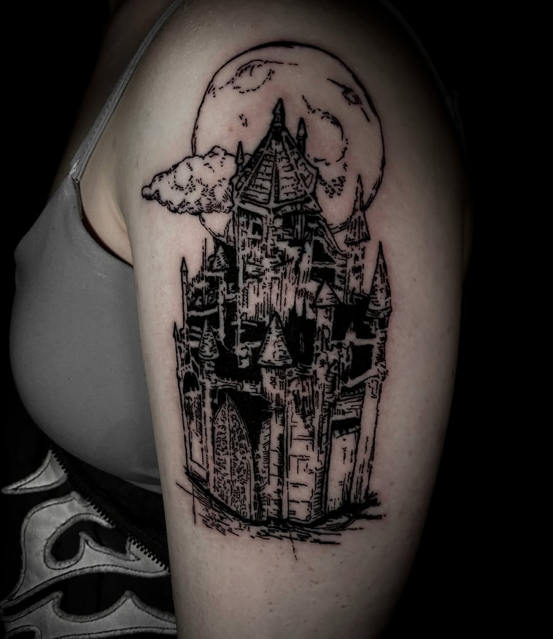 Tattoo by @blackworkbenz — illustrative, black_and_grey