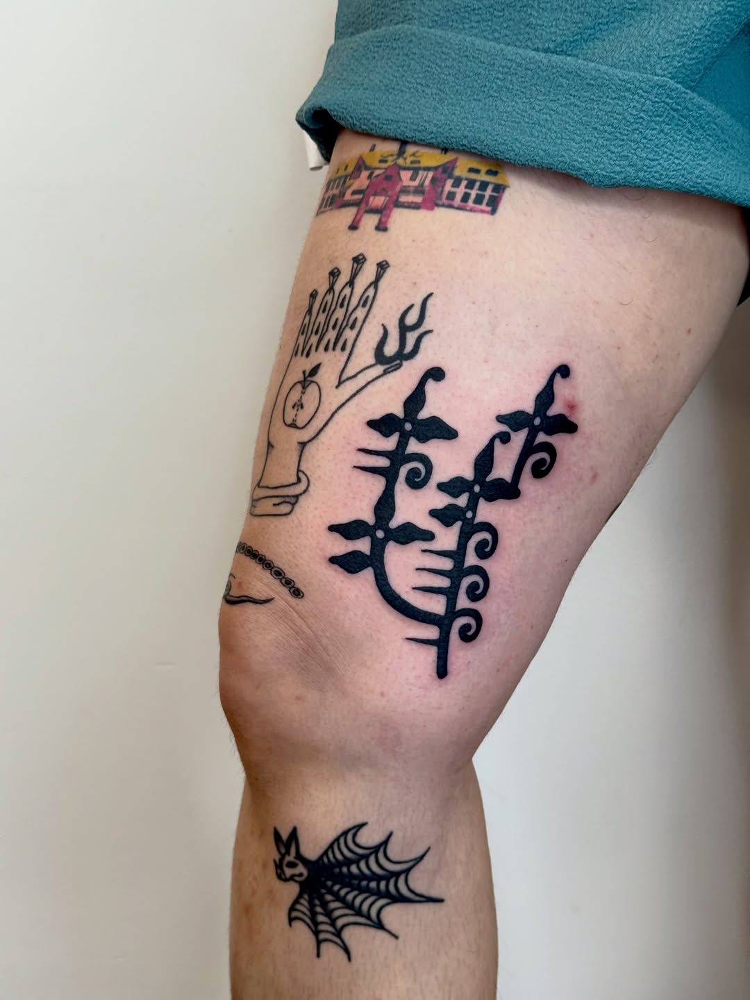 Tattoo by @_humanwreck — blackwork