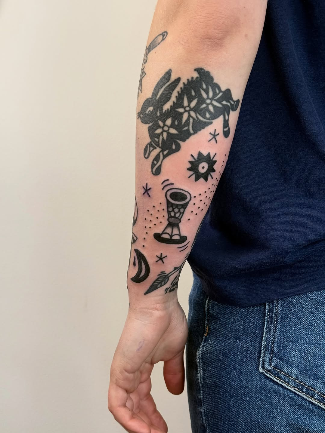 Tattoo by @_humanwreck — blackwork