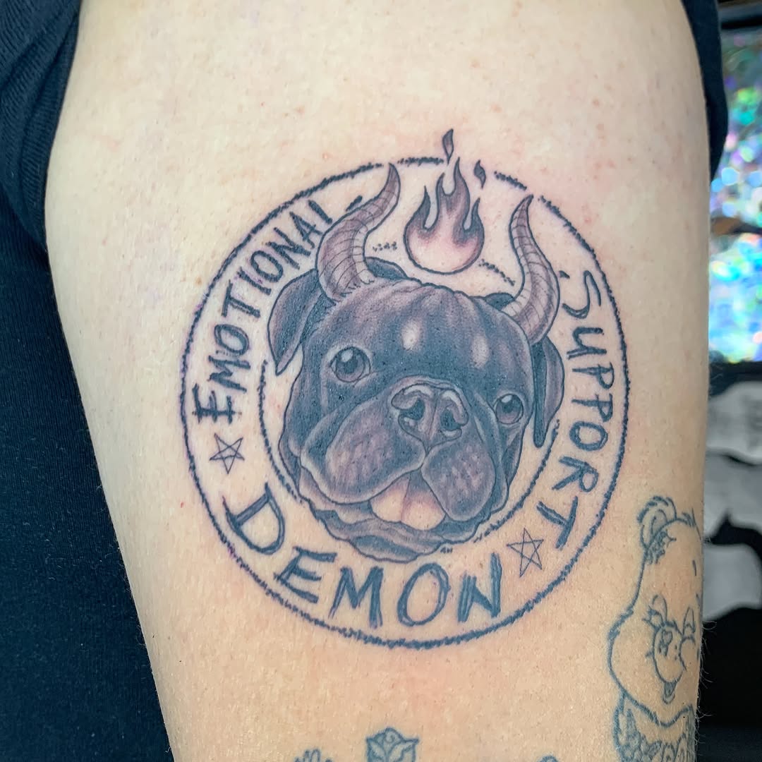 Tattoo by @kittyjonestattoo โ black_and_grey