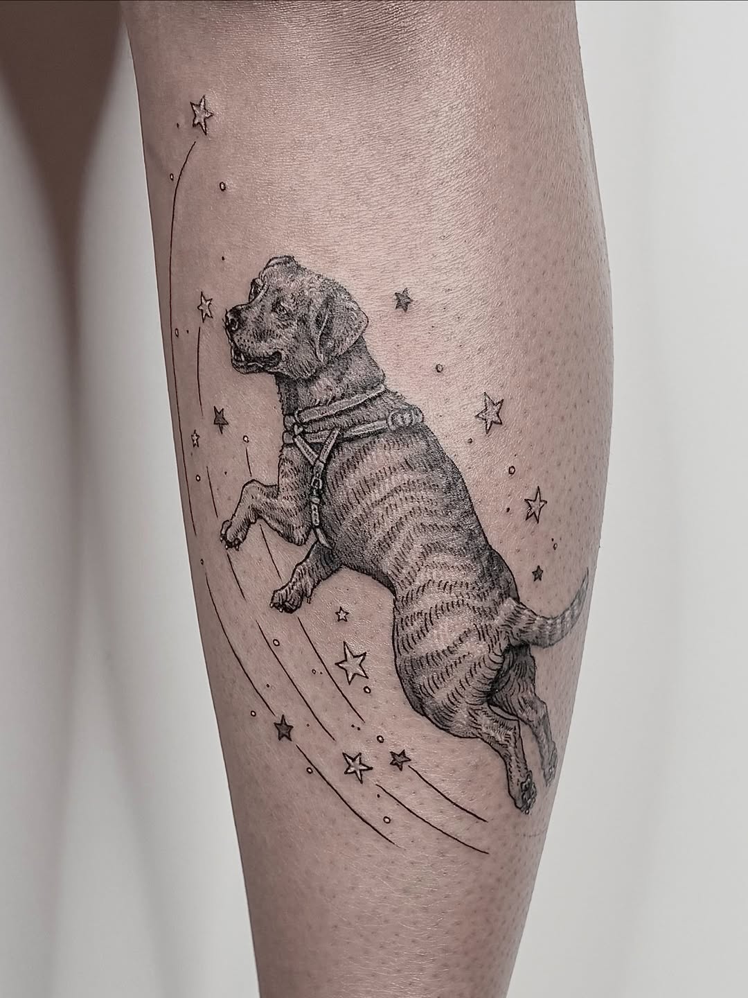 Tattoo by @miss.rage.tattoos — black_and_grey