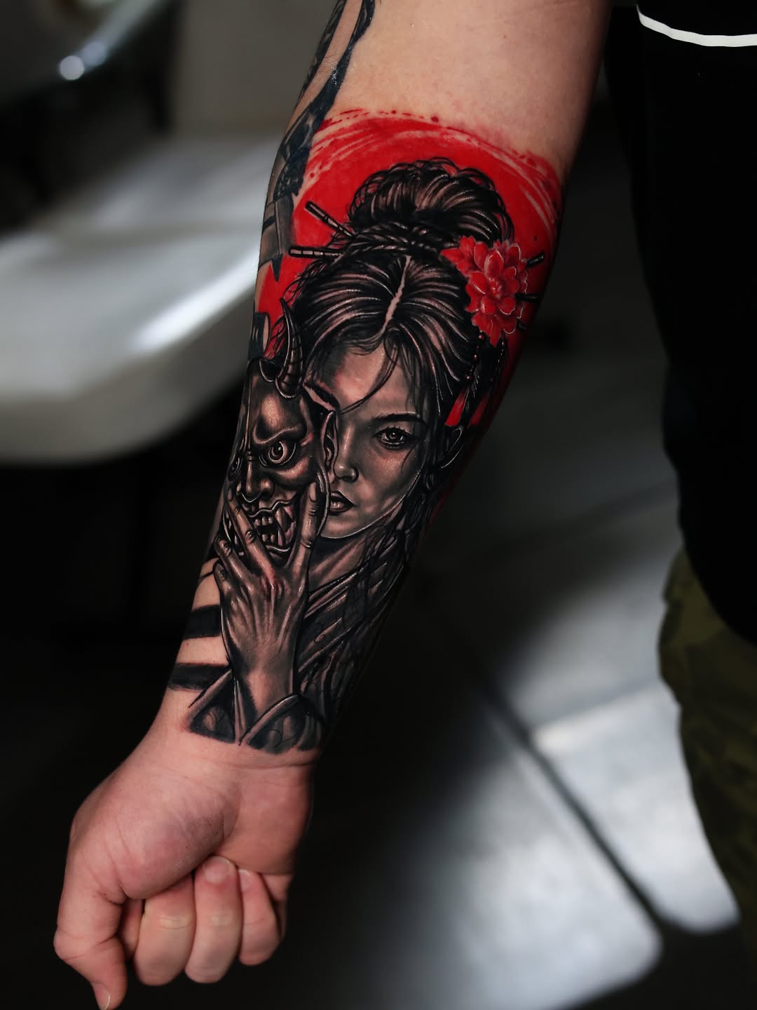 Tattoo by @bigg_pimpingg — realism, japanese_irezumi