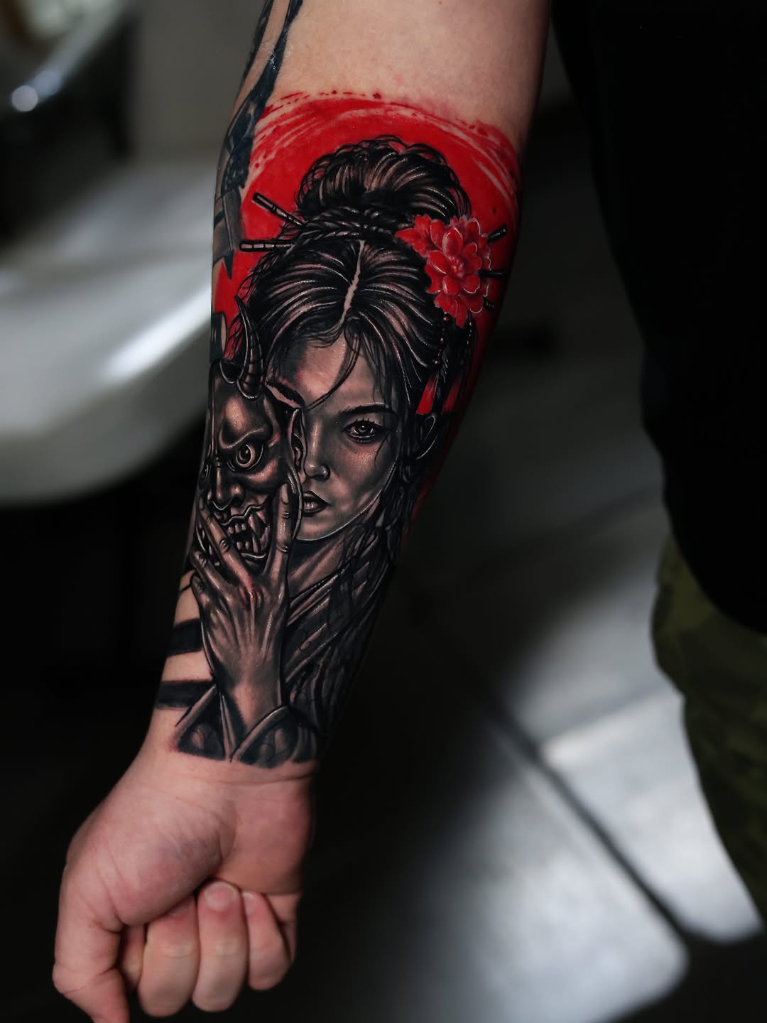 Tattoo by @bigg_pimpingg — realism, japanese_irezumi