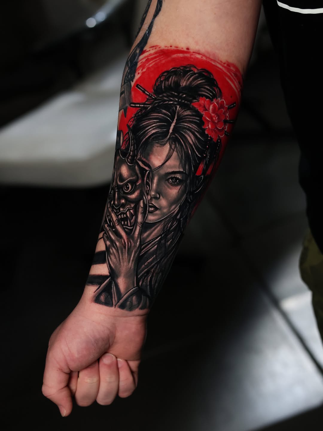 Tattoo by @bigg_pimpingg — realism, japanese_irezumi