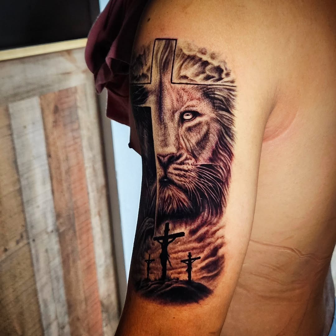 Tattoo by @isaacm_tattoos — realism, black_and_grey