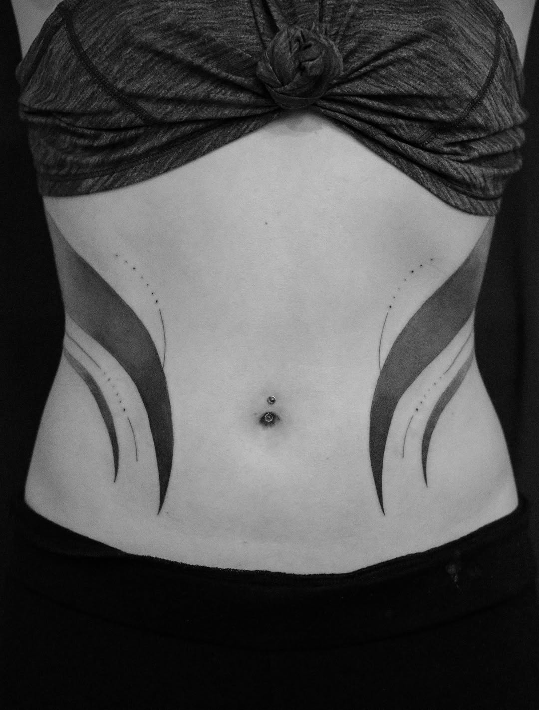 Tattoo by @izztheartist — geometric, blackwork