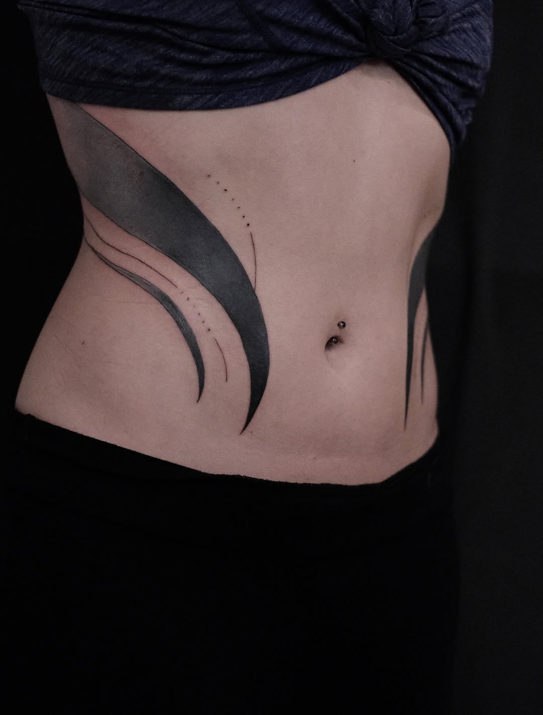 Tattoo by @izztheartist — blackwork, geometric