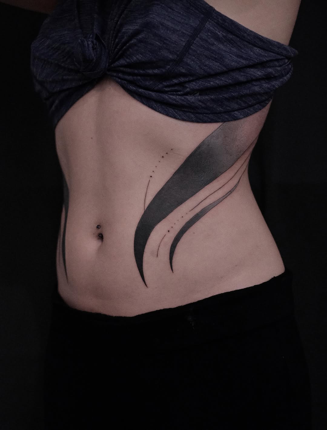 Tattoo by @izztheartist — blackwork, geometric