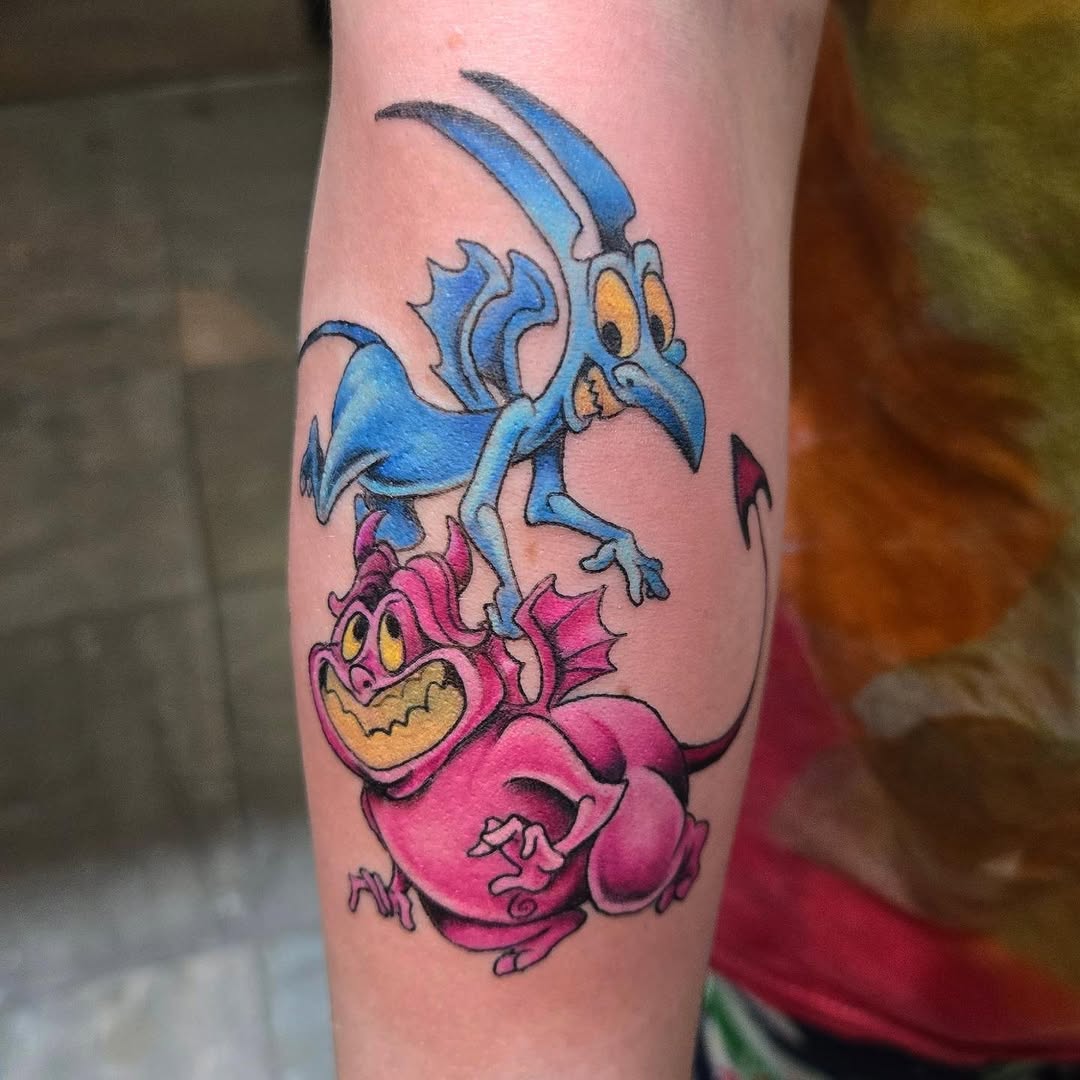 Tattoo by @robinmatztattoos — new_school, anime