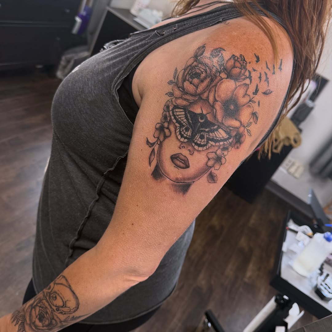 Tattoo by @n.inktone — black_and_grey, realism