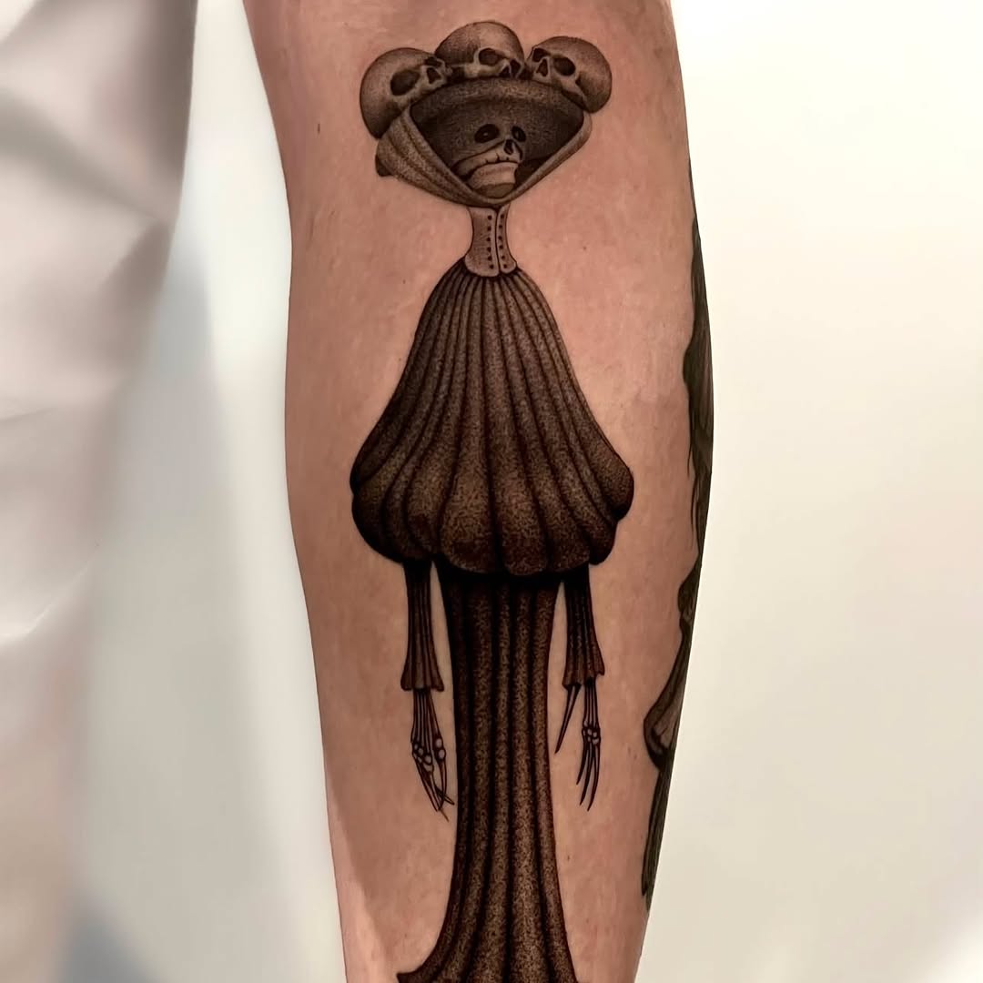 Tattoo by @juliannamenna — dark_realism, dotwork