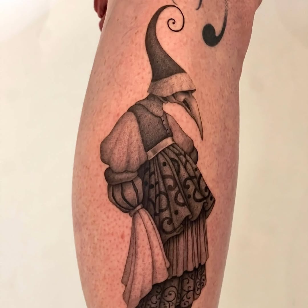 Tattoo by @juliannamenna — black_and_grey
