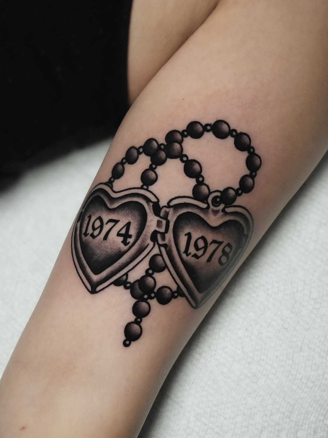 Tattoo by @robinson.tattoo โ black_and_grey, lettering_script