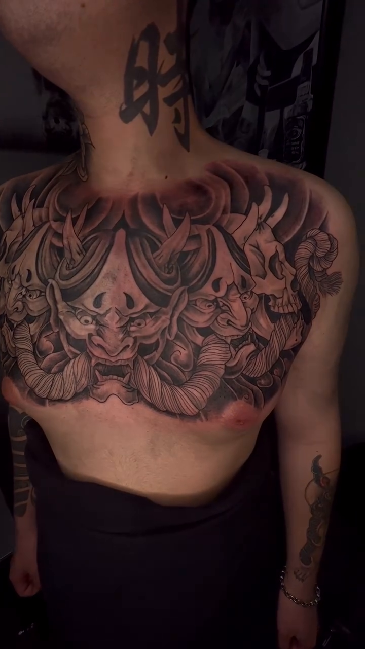 Tattoo by @inkbydes — japanese_irezumi, black_and_grey