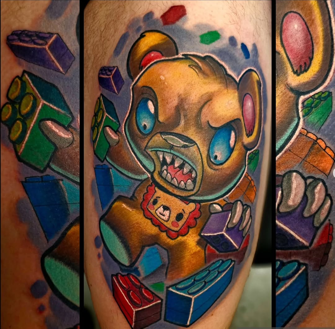 Tattoo by @eddy_arg — new_school, trash_polka