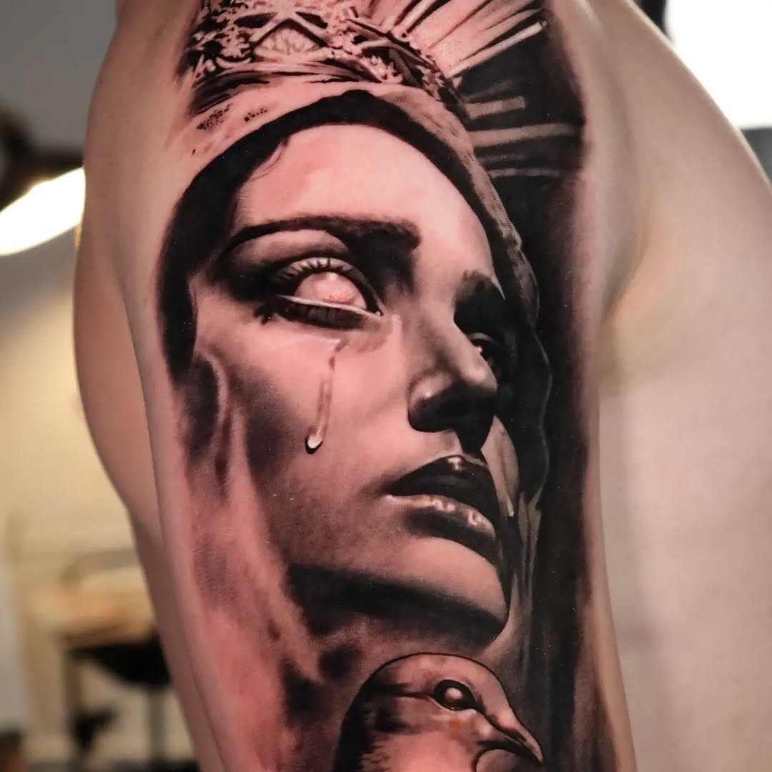 Tattoo by @claudink — realism, black_and_grey