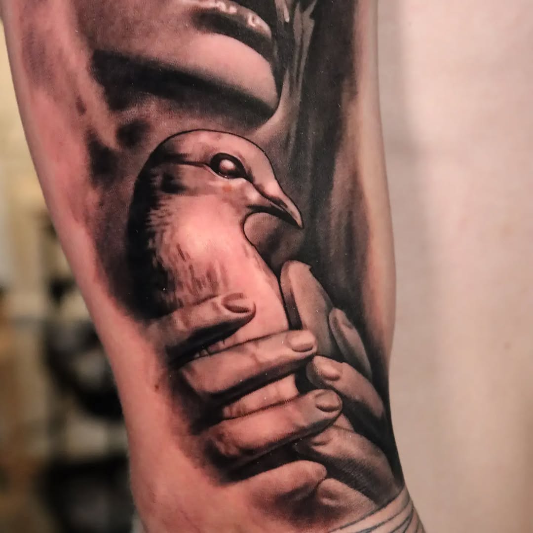 Tattoo by @claudink — realism, black_and_grey