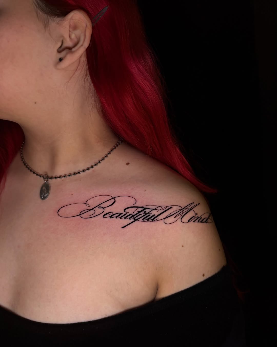 Tattoo by @isa.tats — lettering_script, fine_line