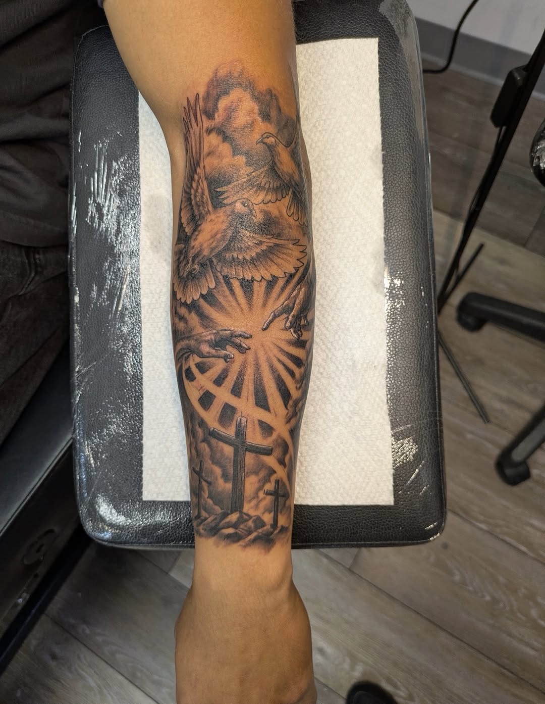 Tattoo by @buddytattoo24 — black_and_grey, realism