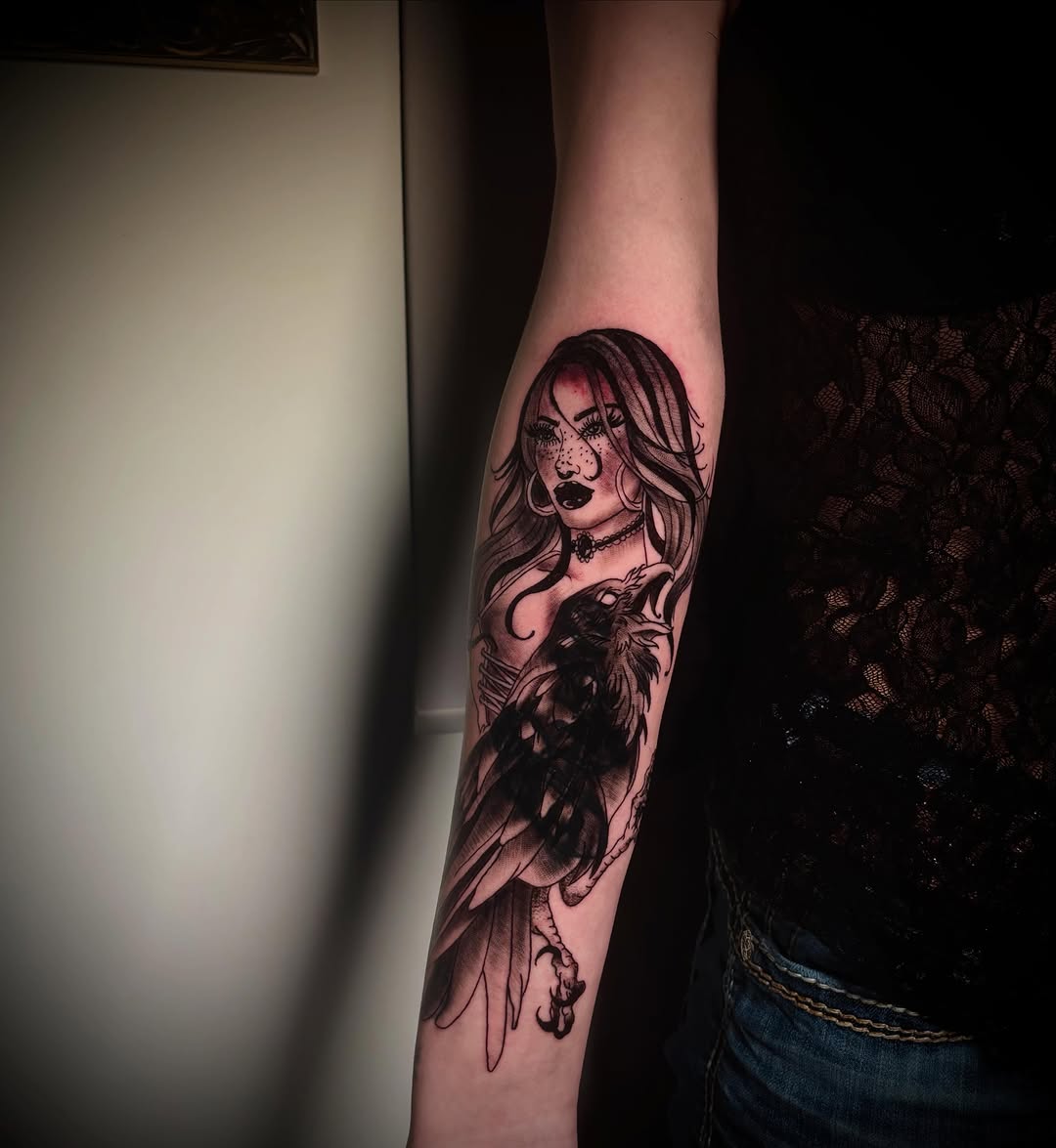 Tattoo by @morbid_studioss — black_and_grey, illustrative