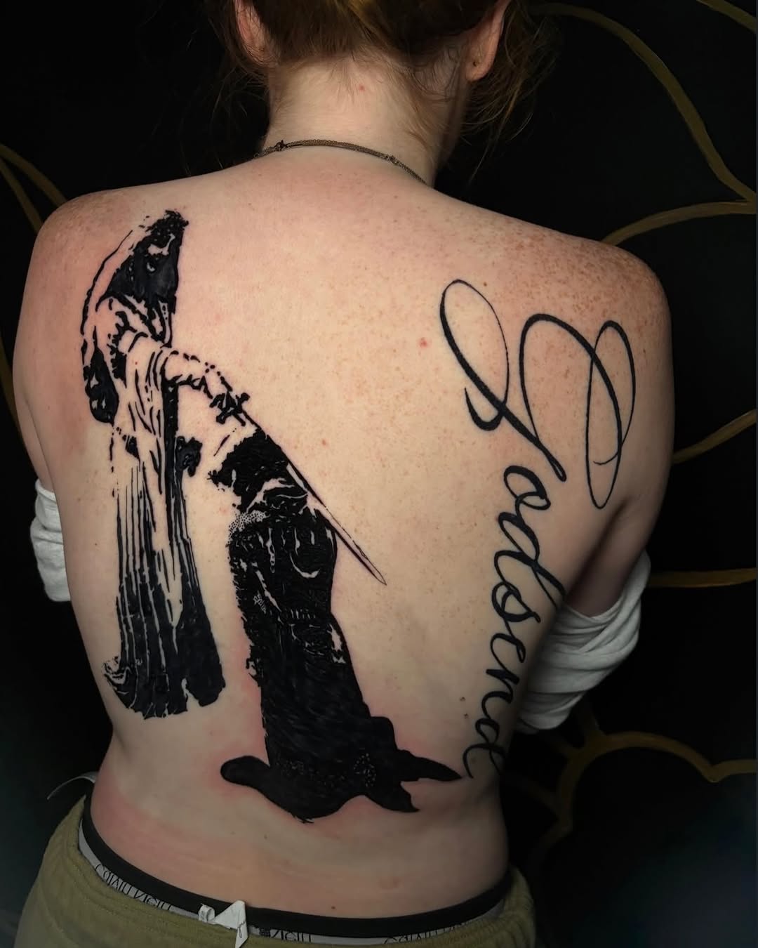 Tattoo by @inknerm — blackwork, illustrative