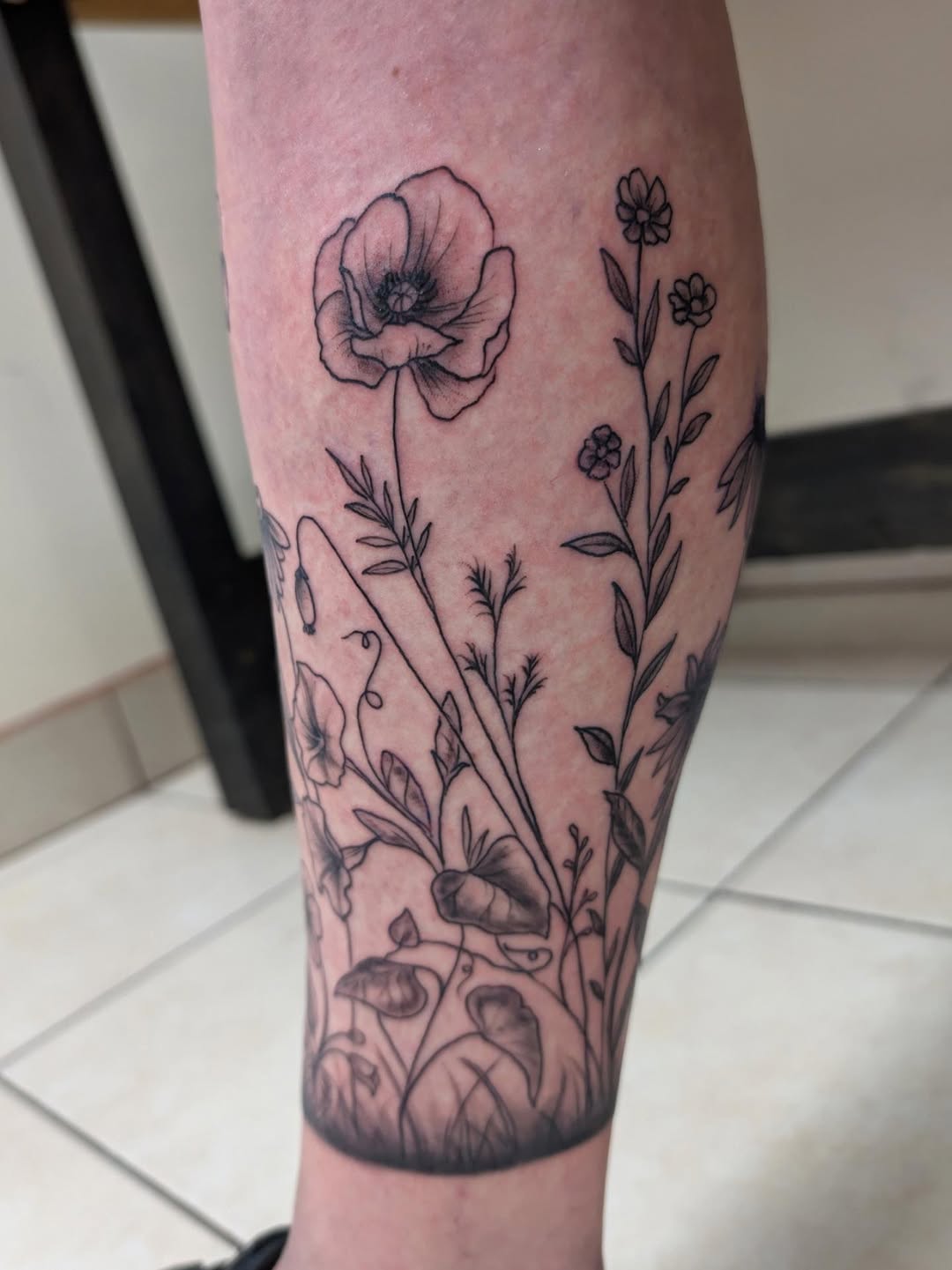 Tattoo by @yourferalfriend β fine_line, black_and_grey