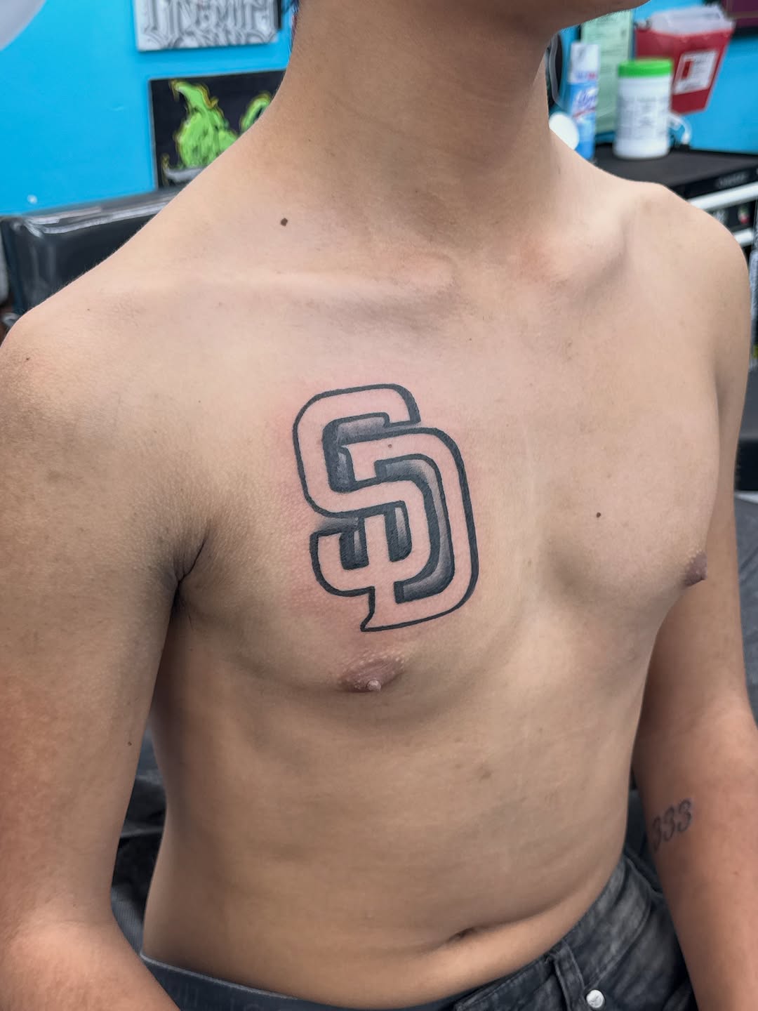 Tattoo by @greave.tattoos — lettering_script, black_and_grey