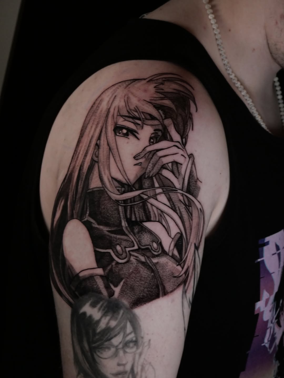 Tattoo by @eclipsedscarletart โ illustrative, anime
