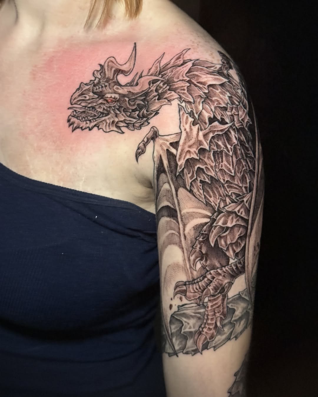 Tattoo by @tattoos_by_cat — realism, black_and_grey