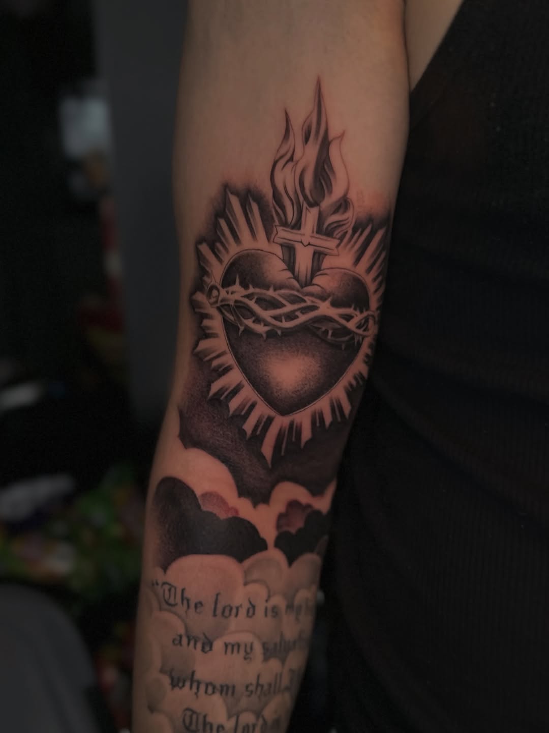 Tattoo by @inkmando — black_and_grey, illustrative