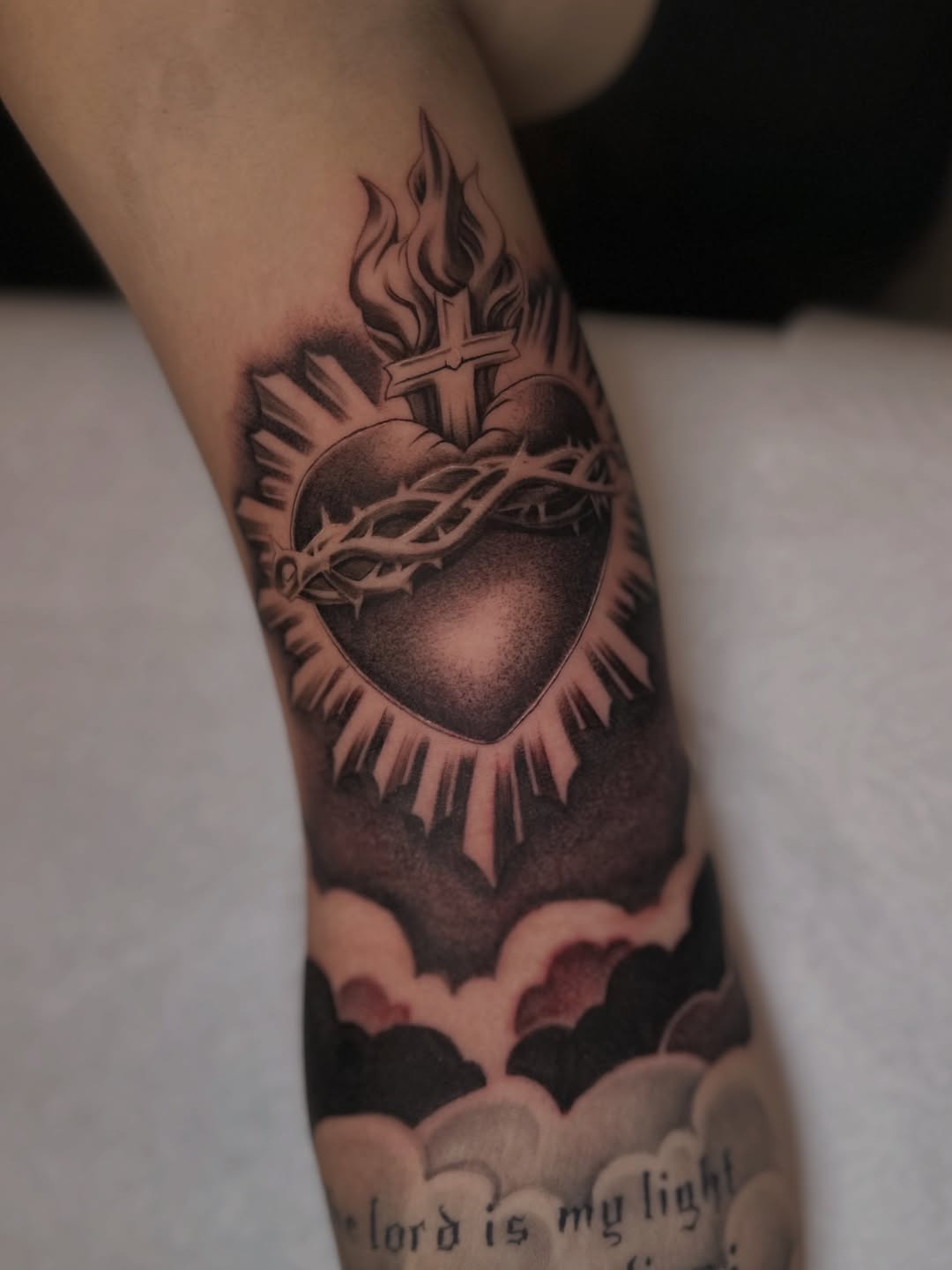 Tattoo by @inkmando — black_and_grey, realism