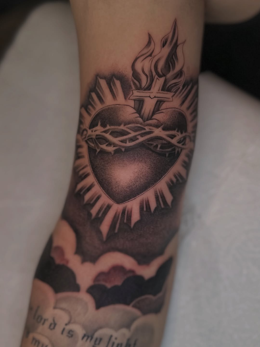 Tattoo by @inkmando — black_and_grey, illustrative