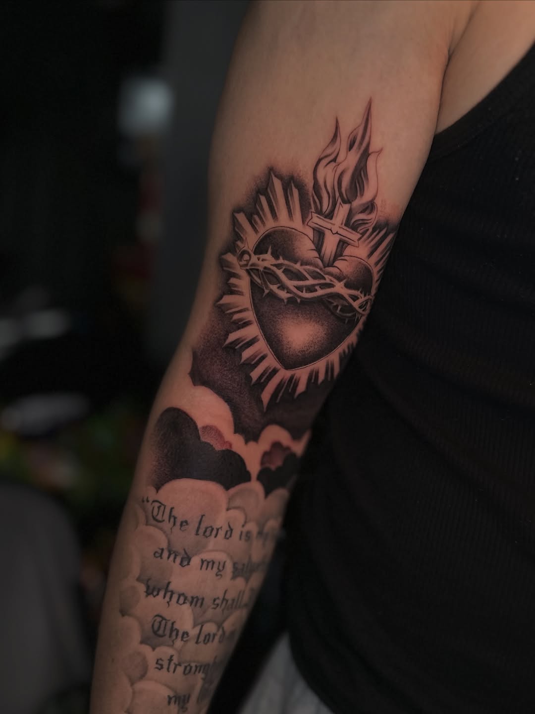 Tattoo by @inkmando — black_and_grey, illustrative