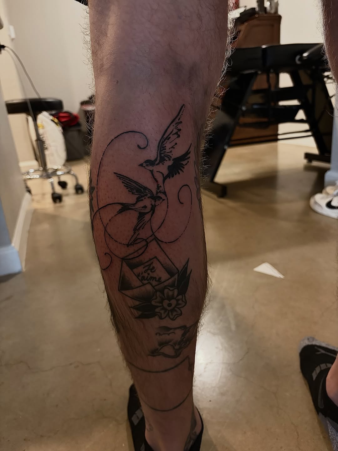 Tattoo by @blastedbybk — black_and_grey