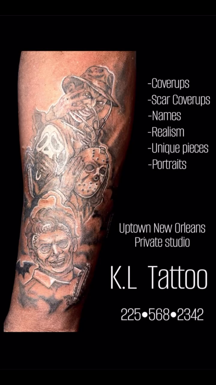 Tattoo by @k.l_tattoo_uptown — realism, black_and_grey