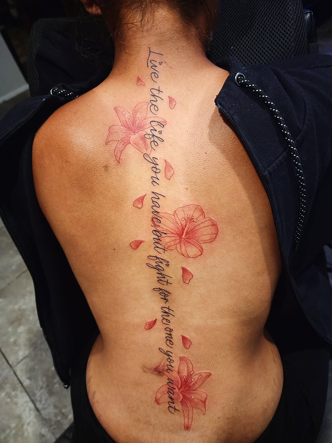 Tattoo by @consumer.inkslinger.artist — lettering_script, illustrative