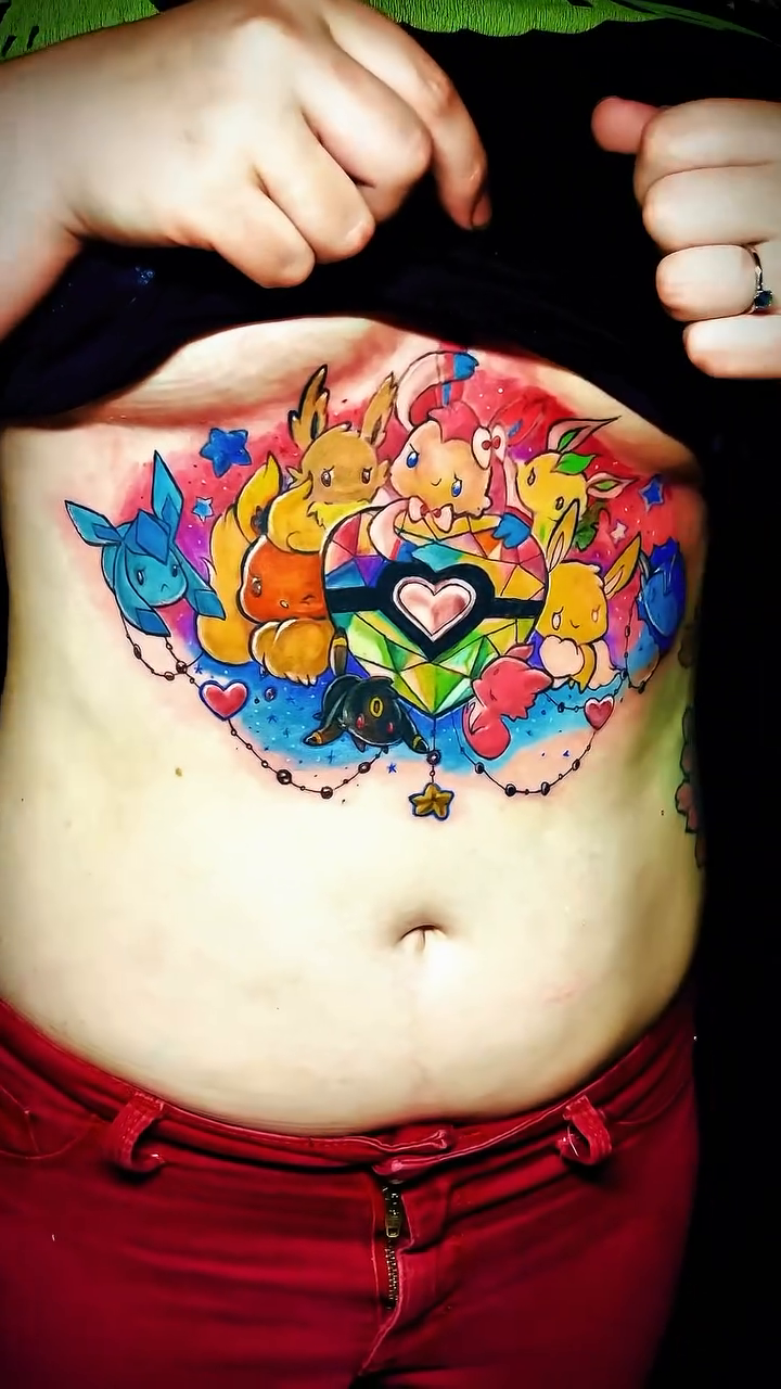 Tattoo by @derrickjoetattooz โ new_school, anime