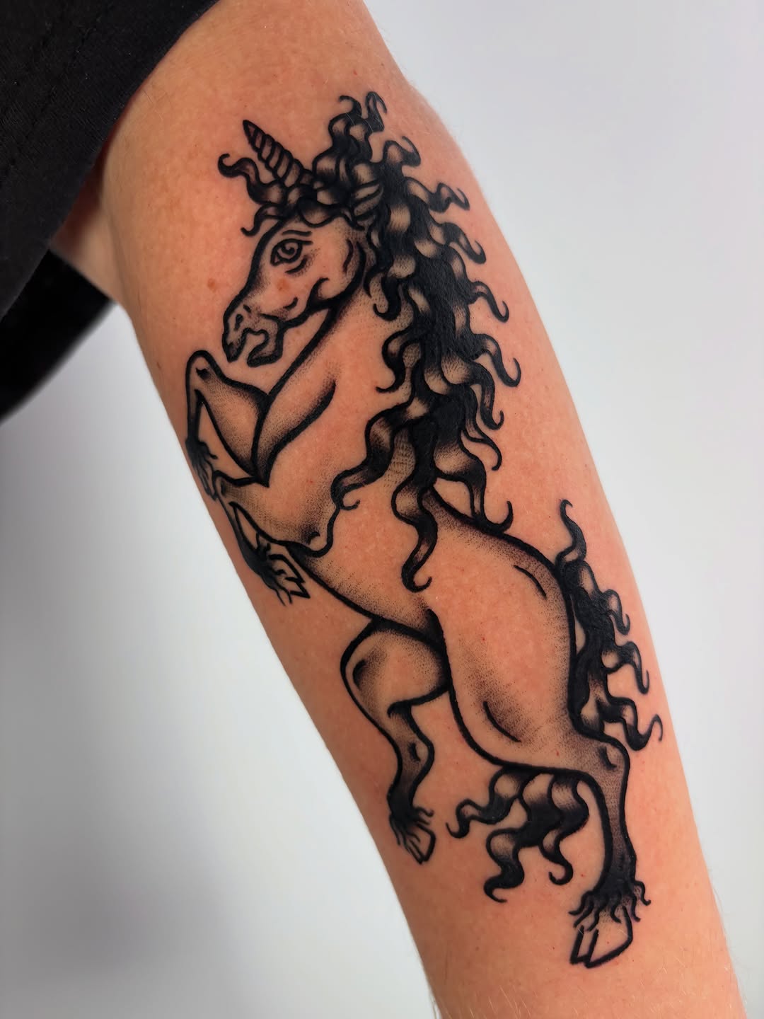 Tattoo by @loreleitats — blackwork